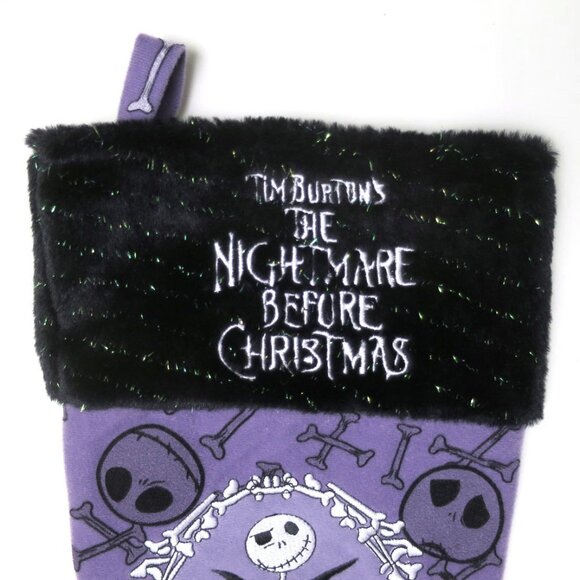 The Nightmare Before Christmas Stocking Jack Skellington Purple Stocking - Picture 2 of 6